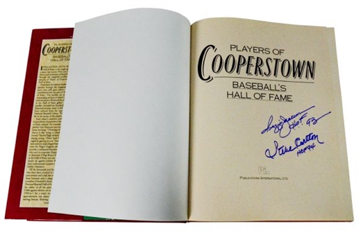 Cooperstown Hall of Fame Baseball Signed Book (41 Signatures) Including Mantle Koufax & Mays